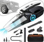 Kit 4 en 1 para Carro – Aspiradora + Compresor + Medidor + Luz LED miniatura 4