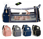 Mochila Pañalera 3 en 1 con Cambiador y Cuna Portátil miniatura 4