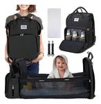 Mochila Pañalera 3 en 1 con Cambiador y Cuna Portátil miniatura 6