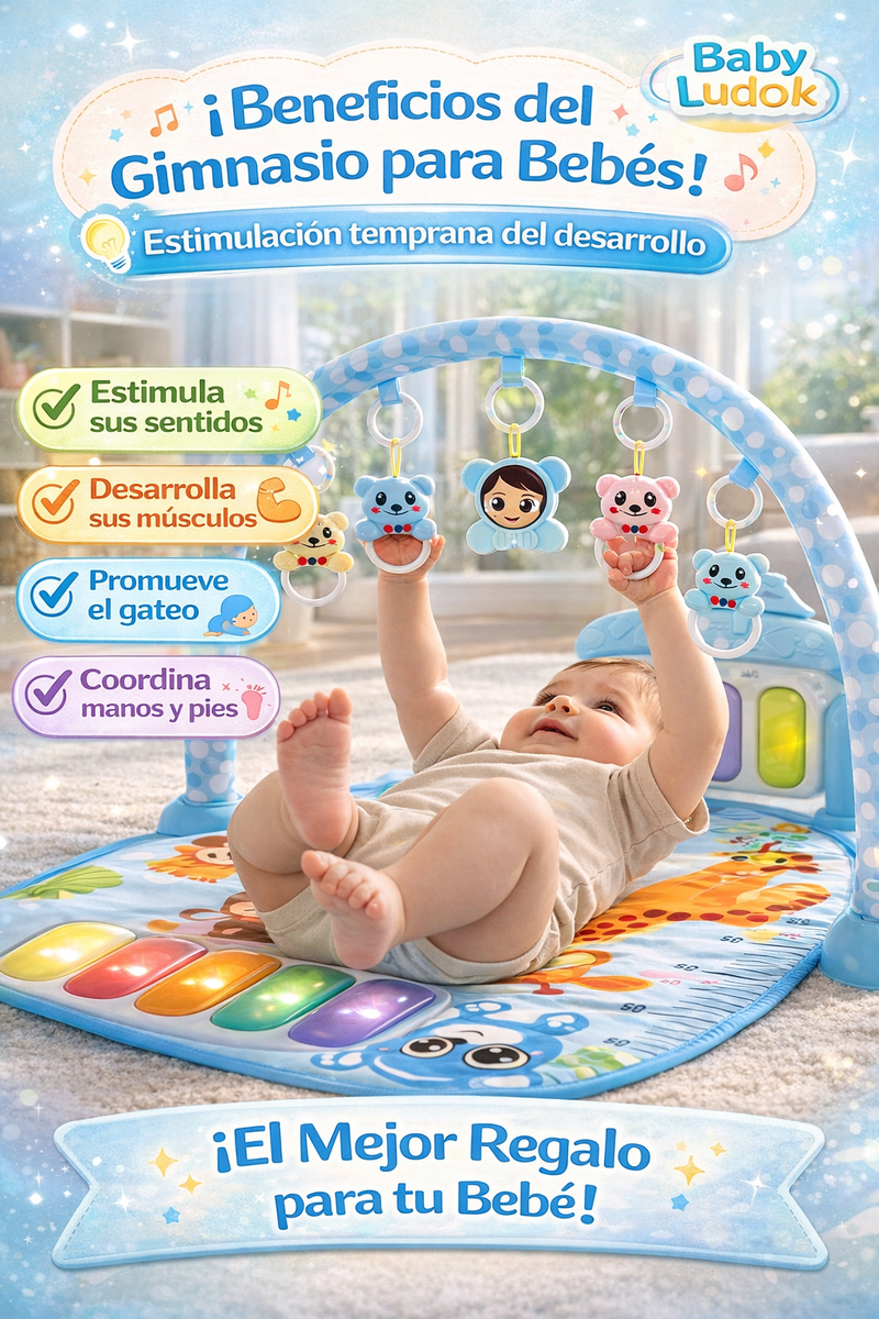 Gimnasio para Bebé que Estimula su Inteligencia Mientras Juega - 6