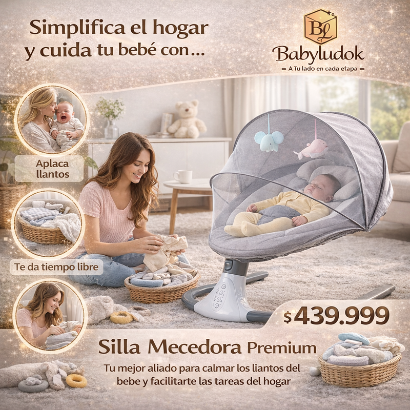 Silla Mecedora Musical Premium para Bebé foto 5