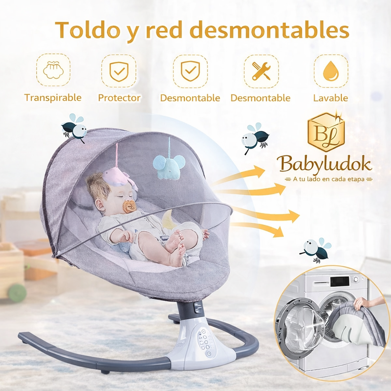 Silla Mecedora Musical Premium para Bebé foto 6