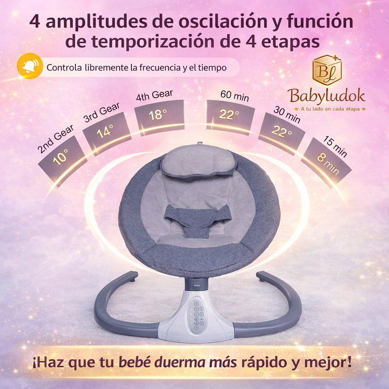 Silla Mecedora Musical Premium para Bebé foto 7