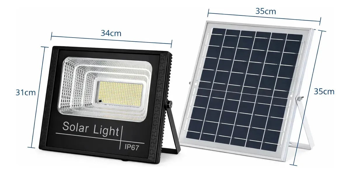 Reflector Solar Jortan 300W – Luz Potente IP66 para Exterior - 5