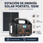 Estación de Energía Solar Portátil 150W – Con Panel Solar y 1 Año de Garantía miniatura 1