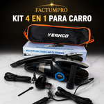 Kit 4 en 1 para Carro – Aspiradora + Compresor + Medidor + Luz LED miniatura 2