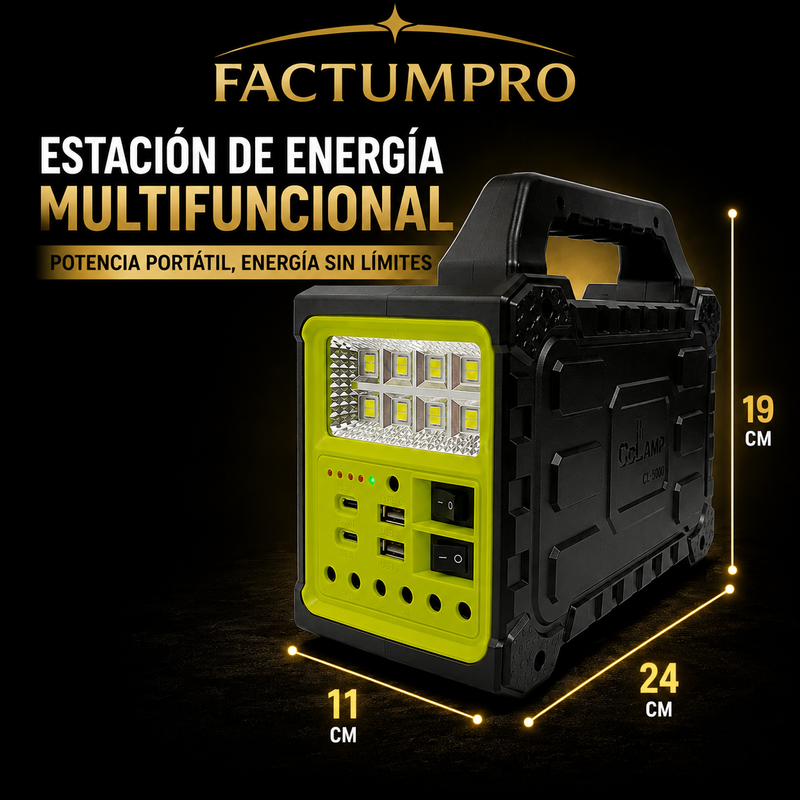 Estación de Energía Solar Multifuncional CcLamp CL-3609 foto 9