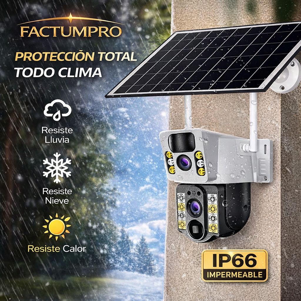 Cámara Solar de Doble Lente – Vigilancia 24/7 Sin Cables - 7