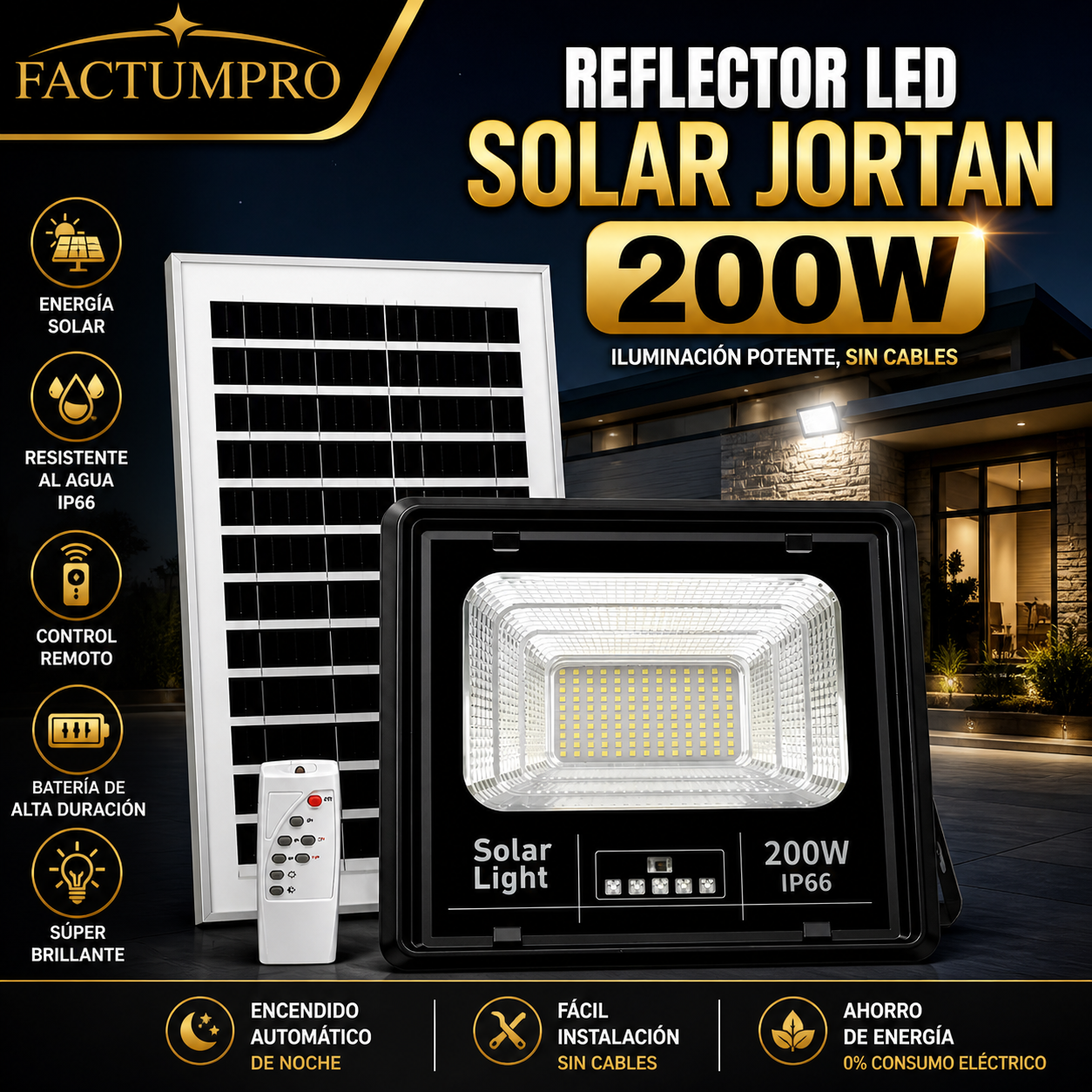 💡 REFLECTORES SOLARES JORTAN – ILUMINA TODO SIN PAGAR LUZ ⚡