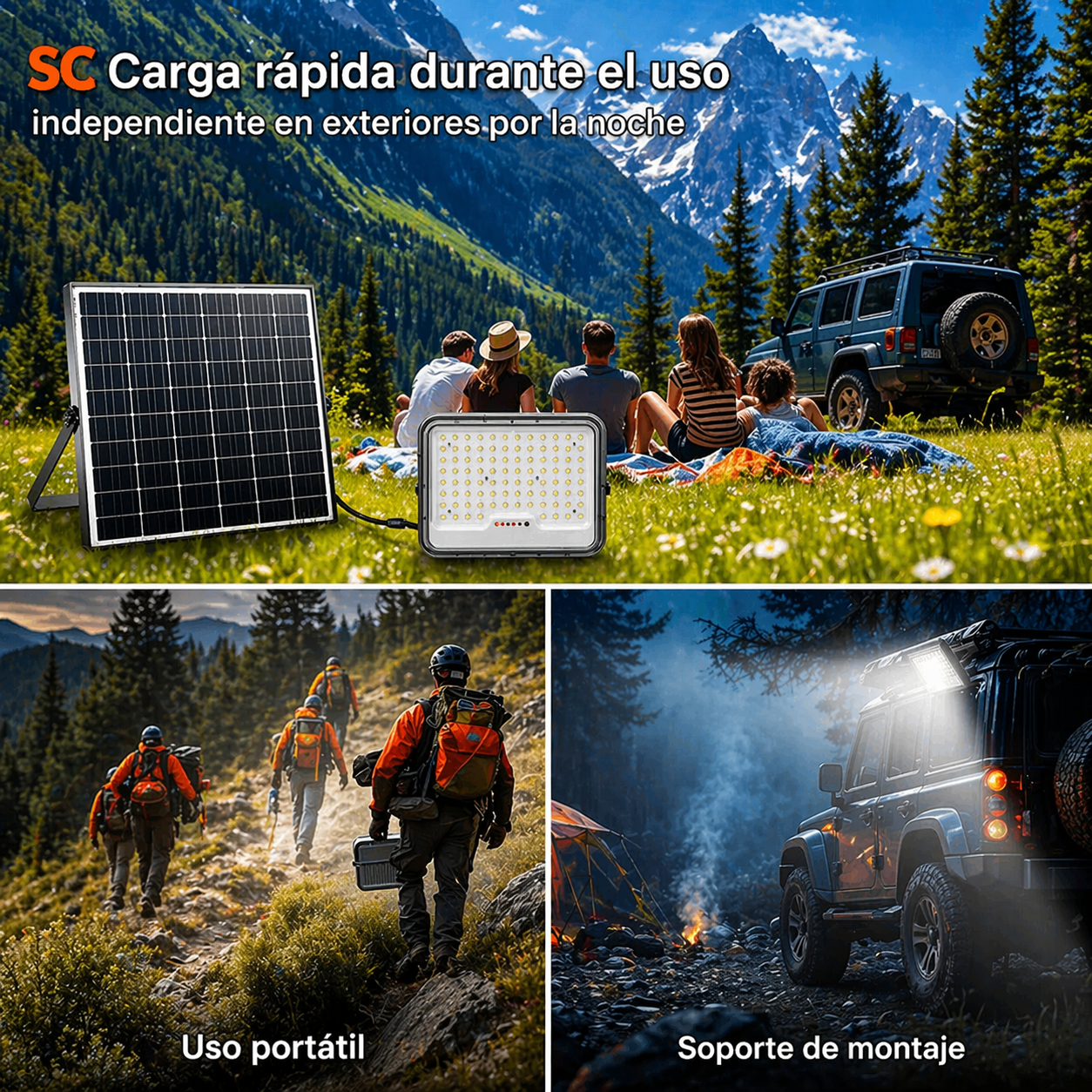 REFLECTOR SOLAR JORTAN – ILUMINACIÓN POTENTE SIN CABLES