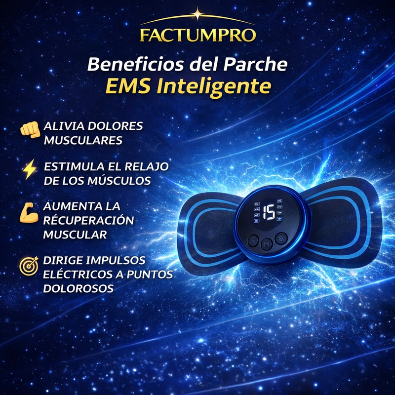 Combo Recuperación Muscular Pro – Pistola Masajeadora + Parche EMS foto 7